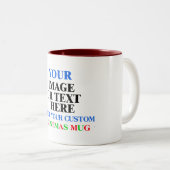 Kreieren Sie individuelle Weihnachtsgeschenke für  Zweifarbige Tasse (VorderseiteRechts)