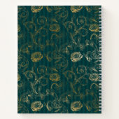 Kreiert mit einem Zweck Ephesians 2:10 Blumengesta Notizblock (Rückseite)