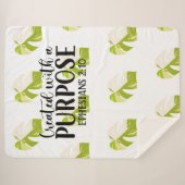 Kreiert mit einem Zweck Ephesians 2:10 Sherpadecke (Vorderseite (Horizontal))