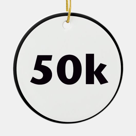 Kreis 50k keramik ornament (Vorne)