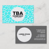 Kreis - 8 Petals - Zyklus auf Weiß Visitenkarte (Vorne/Hinten)