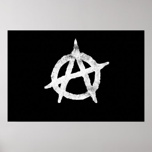 'Kreis a' Anarchiesymbol Poster (Vorne)