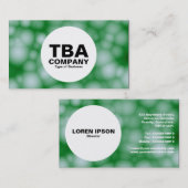 Kreis - Abstrakte Baumwolle Visitenkarte (Vorne/Hinten)