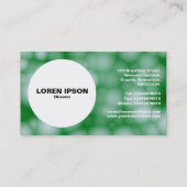 Kreis - Abstrakte Baumwolle Visitenkarte (Rückseite)