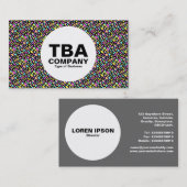 Kreis - Abstrakte Farben Visitenkarte (Vorne/Hinten)