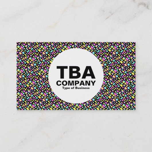 Kreis - Abstrakte Farben Visitenkarte (Vorderseite)