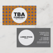 Kreis - Abstraktes Muster Visitenkarte (Vorne/Hinten)