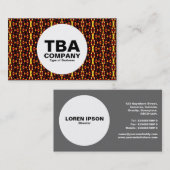 Kreis - Abstraktes Muster Visitenkarte (Vorne/Hinten)