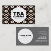 Kreis - Abstraktes Muster Visitenkarte (Vorne/Hinten)