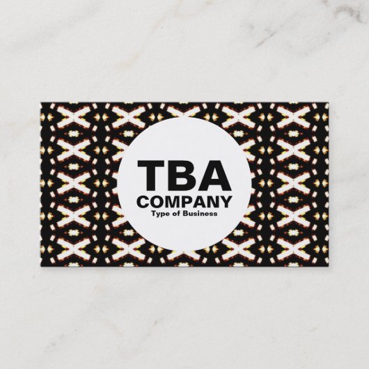 Kreis - Abstraktes Muster Visitenkarte (Vorderseite)