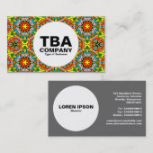 Kreis - Abstraktes Muster Visitenkarte (Vorne/Hinten)