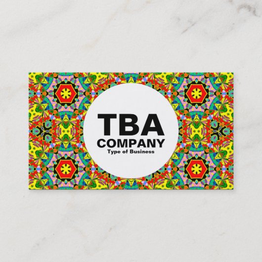 Kreis - Abstraktes Muster Visitenkarte (Vorderseite)