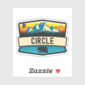 Kreis Alaska Aufkleber (Blatt)