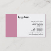 Kreis (Alt-Version) - Cashmere Rose cf86a3 Visitenkarte (Rückseite)