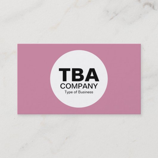 Kreis (Alt-Version) - Cashmere Rose cf86a3 Visitenkarte (Vorderseite)