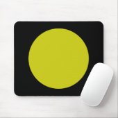 Kreis - Banane und Schwarz Mousepad (Mit Mouse)