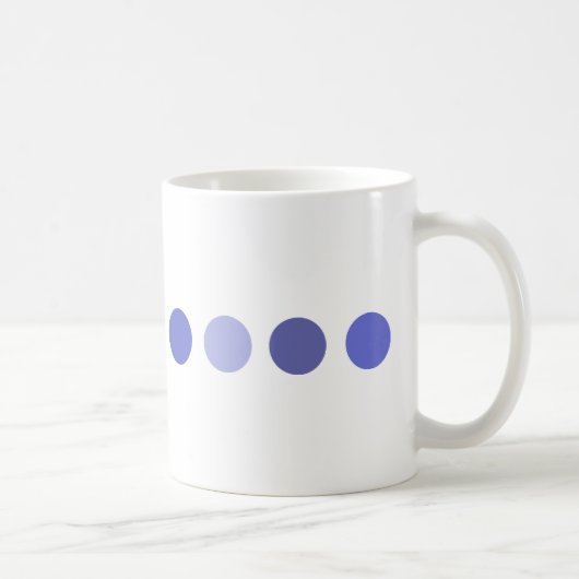Kreis-blau Kaffeetasse (Rechts)