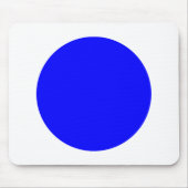 Kreis - Blau mit Weiß Mousepad (Vorne)