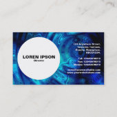 Kreis - Blaues Wasser Visitenkarte (Rückseite)