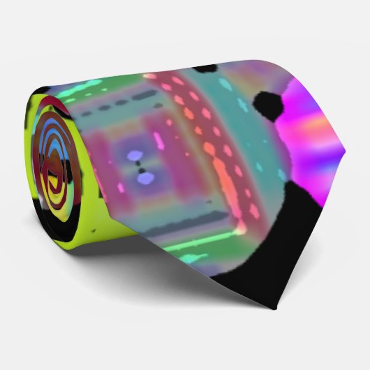 Kreis-bunte Krawatte (Gerollt)