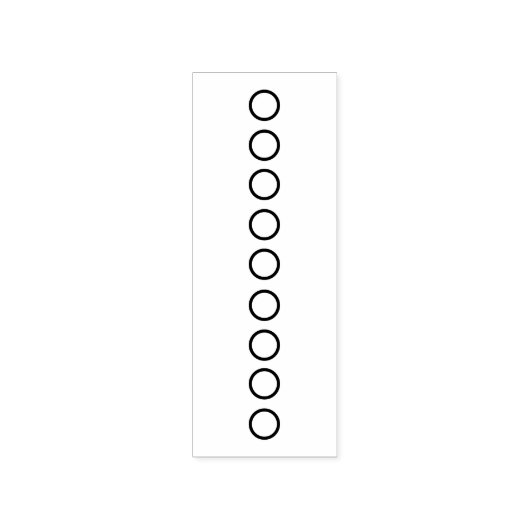 Kreis Checklist-Bullet-Zeitschrift Journaling Brie Gummistempel (Prägung)