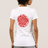 Kreis-chinesischer Tierkreis Papercut T-Shirt (Rückseite)