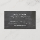 Kreis der angesagten Monogramm-Arrow-Karte Visitenkarte (Rückseite)