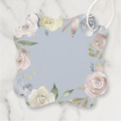 Kreis der blass blauen Blume der ersten Kommune Geschenkanhänger (Rückseite)