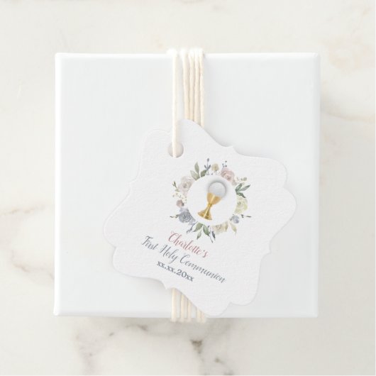 Kreis der blass blauen Blume der ersten Kommune Geschenkanhänger (Beispiel)