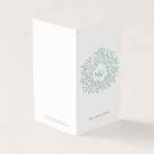Kreis der Blätter Grüne Hochzeitskarte und Einzelh (Vorderseite)
