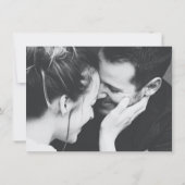 Kreis der Blätter klassische Hochzeit des blauen F Save The Date (Rückseite)