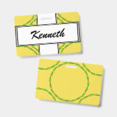 Kreis der Blätter von Kenneth Yoncich Ausweis (Vorder- & Rückseite)