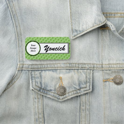 Kreis der Blätter von Kenneth Yoncich Namensschild (Beispiel)