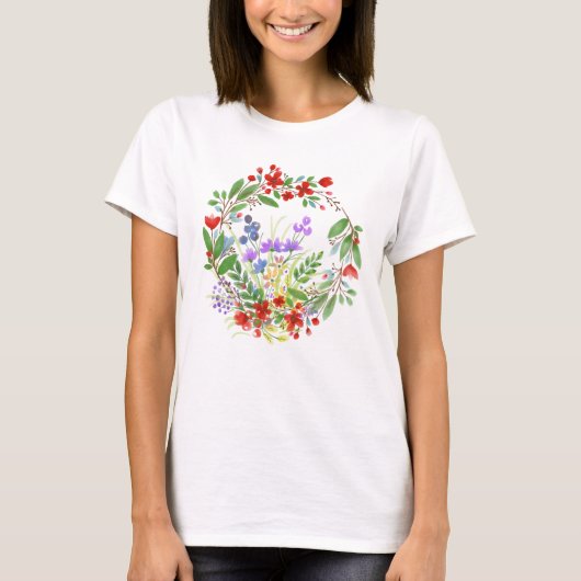 Kreis der Blume T Shirt (Vorderseite)