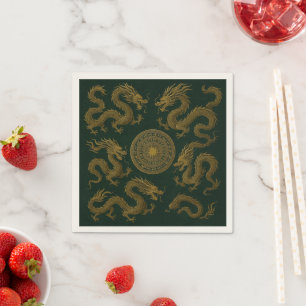 Kreis der Drachen Napkins Serviette