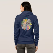 Kreis der Federn Hoodie (Schwarz voll)