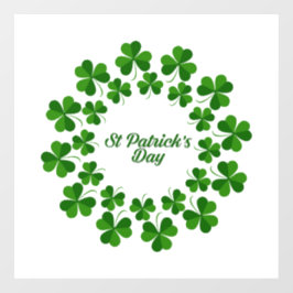 Kreis der Fensterklammern der Kleeblätter Fensteraufkleber