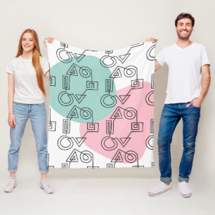 Kreis der Formen Fleecedecke