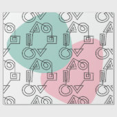 Kreis der Formen Geschenkpapier (Flach)