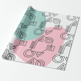 Kreis der Formen Geschenkpapier