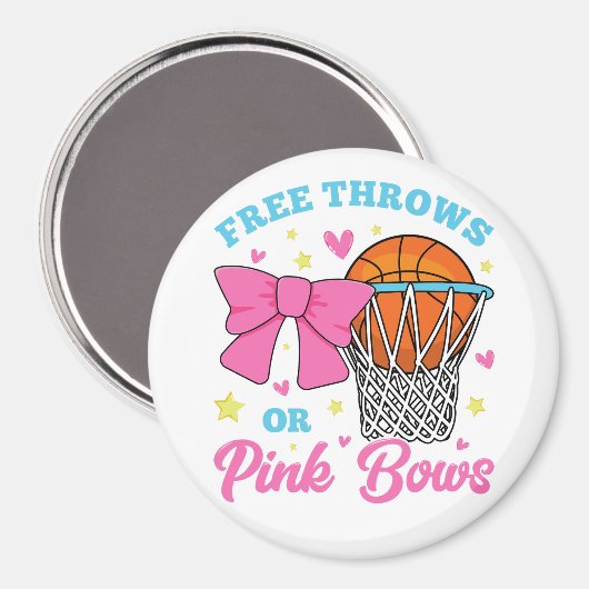 Kreis der freien Pfeile oder rosa Bögen Magnet (Vorderseite/Rückseite)