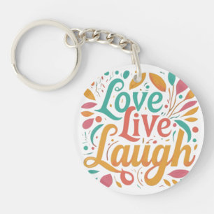 Kreis der Freude: Liebe, Leben, Lachen Schlüsselanhänger