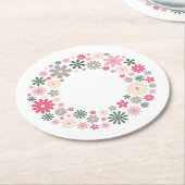 Kreis der Freude Runder Pappuntersetzer (Angewinkelt)