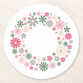 Kreis der Freude Runder Pappuntersetzer (Vorderseite)