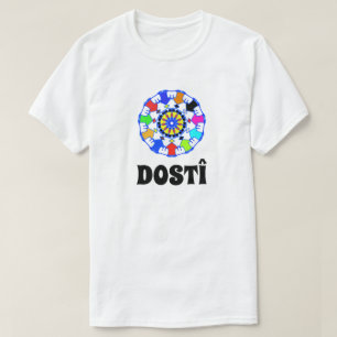 Kreis der Freunde, die Hände halten. Freundschaft T-Shirt