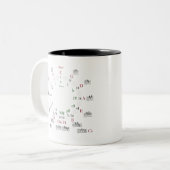 Kreis der Fünftel - ADD-TEXT zur Personalisierung Zweifarbige Tasse (Vorderseite Links)