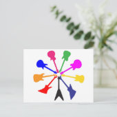 Kreis der Gitarren Postkarte (Stehend Vorderseite)