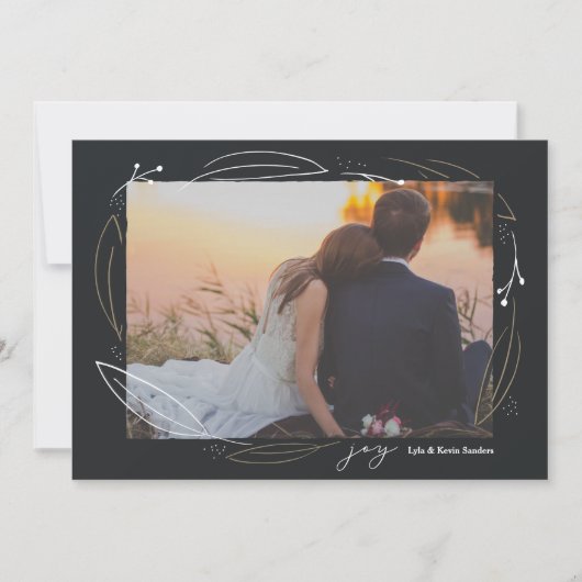 Kreis der Joy Holiday Fotokarte Feiertagskarte (Vorderseite)