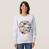 Kreis der Katzen Sweatshirt (Vorne ganz)
