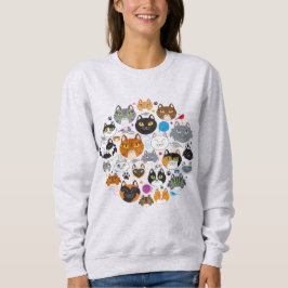 Kreis der Katzen Sweatshirt